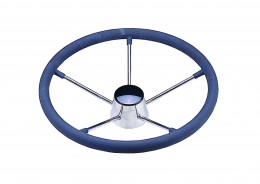 S.S Steering Wheel with Rubber Grip 