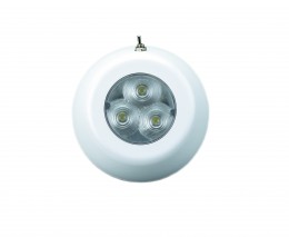 LED Ceiling Light, Surface Mount w/ Switch, White